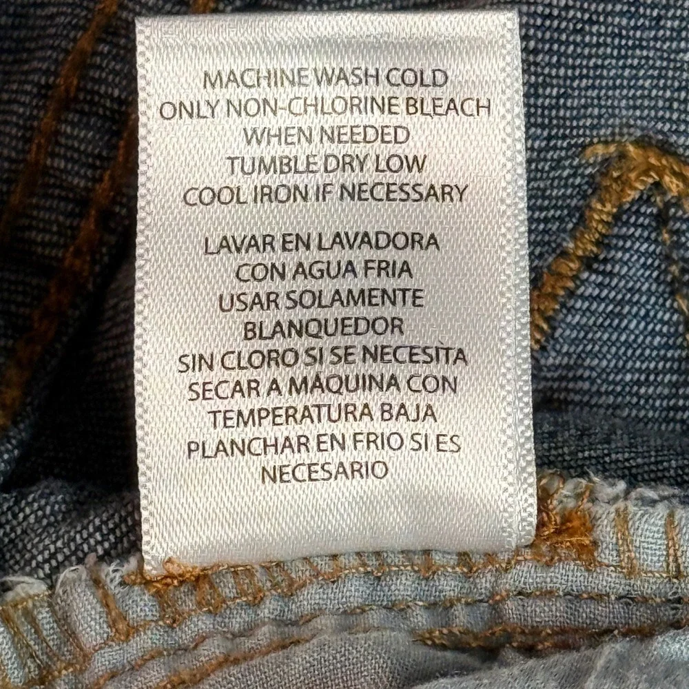 Men Eddie Bauer Jeans | Size 34 x29.75 | Blue Straight Leg Denim Medium Wash - Picture 8 of 13